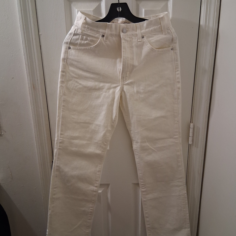 Nili Lotan Off-White Denim Pants